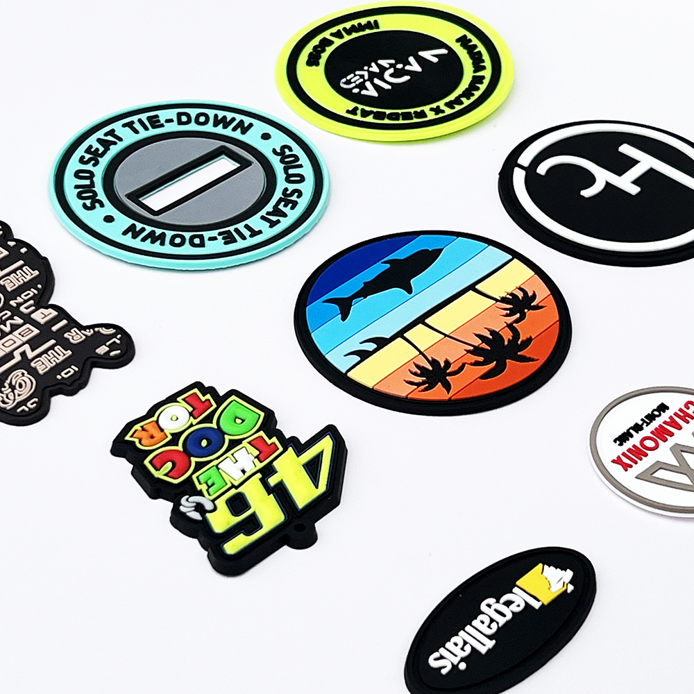 2D Embossed Logo PVC Custom Patches