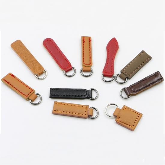 Cool Fancy Custom Leather Zipper Puller Zipper Slider for Garment